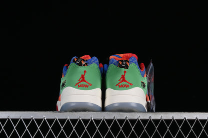 Nike Air Jordan 5 Low Doernbecher Hyper Royal Safety Orange University Red Sneakers