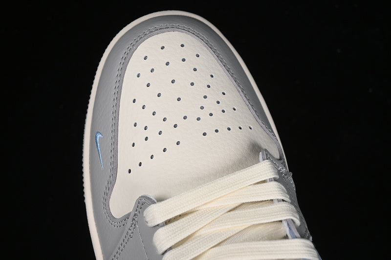 Nike Air Jordan 1 Low Grey White Blue Sneakers