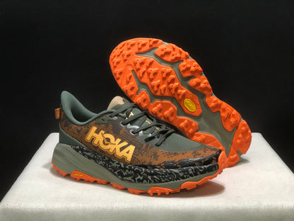 Hoka One One Speedgoat 6 Trail Running Shoes Sneakers Brown