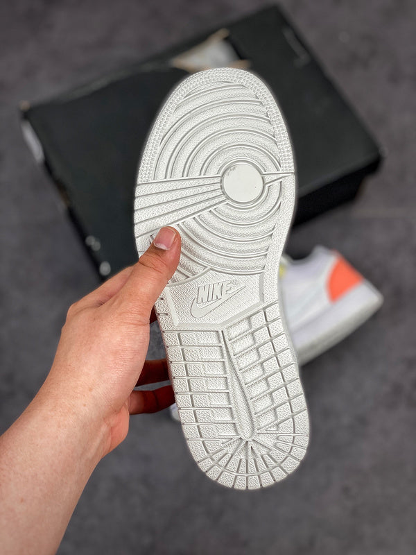 Nike Air Jordan 1 Low "To My First Coach" White Multicolour Sneakers