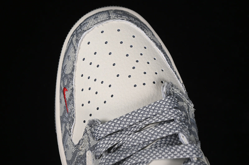 Nike Air Jordan 1 Low OG SP Off-White Travis Scott Fragment Design White Grey Sneakers
