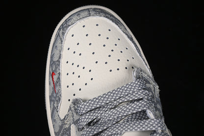 Nike Air Jordan 1 Low OG SP Off-White Travis Scott Fragment Design White Grey Sneakers