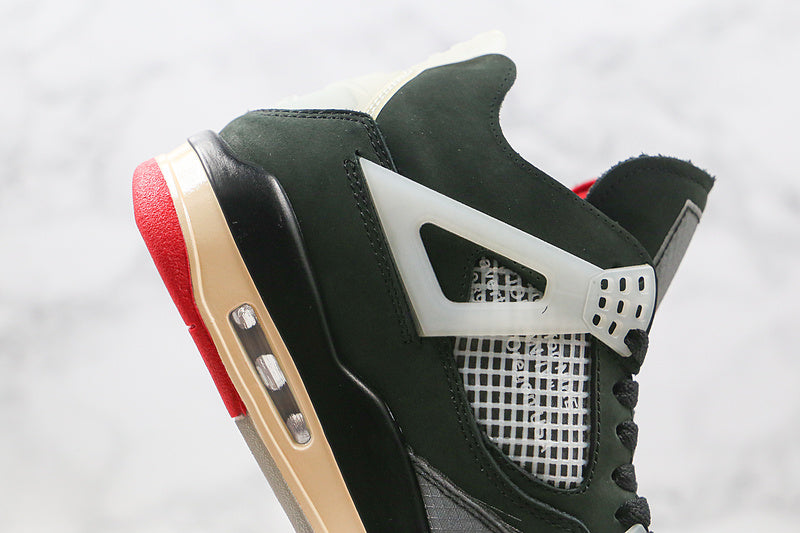 Nike Air Jordan 4 Retro Off-White Black Sneakers