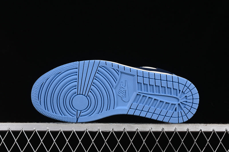Nike Air Jordan 1 Low OG SP Travis Scott Fragment Design Blue Sole White Blue Black Sneakers