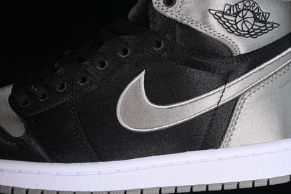 Nike Air Jordan 1 High OG Satin Shadow Black Medium Grey Sneakers