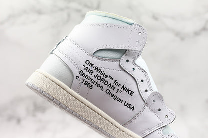 Nike Air Jordan 1 Retro Off-White GS High White Sneakers