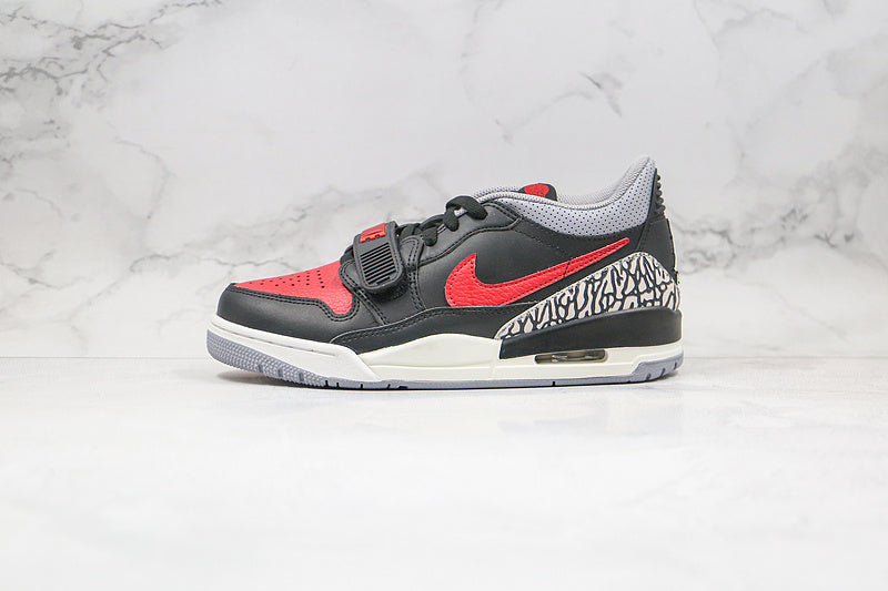 Nike Air Jordan 312 Legacy Bred Low Top Black Red Sneakers