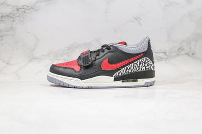Nike Air Jordan 312 Legacy Bred Low Top Black Red Sneakers