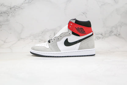 Nike Air Jordan 1 Retro High OG GS Smoke Grey Red Sneakers