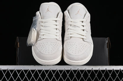 Nike Air Jordan 1 Low Craft Pale Ivory Sail Legend Sneakers