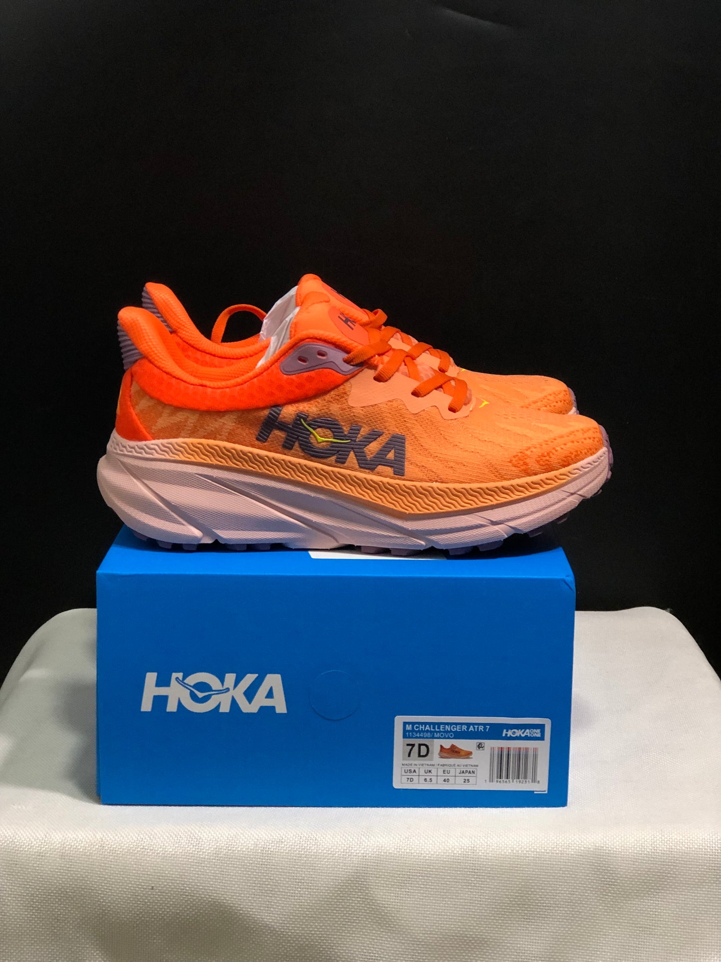 Hoka One One Challenger 7 Shock-absorbing Breathable Running Shoes Sneakers Orange