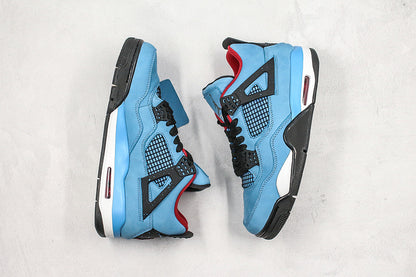 Nike Air Jordan 4 Retro Travis Scott Cactus Jack Blue Sneakers