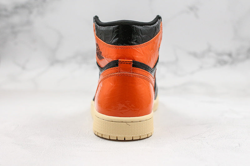 Nike Air Jordan 1 Retro OG High Shattered Backboard 3.0 Black Orange Sneakers