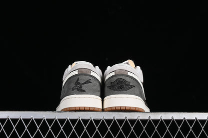 Nike Air Jordan 1 Low Snkrs Day Korea 2023 Brown Sole White Grey Sneakers