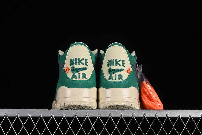 Nina Chanel Abney Nike Air Jordan 3 Retro Bicoastal Malachite Fossil Green Sneakers