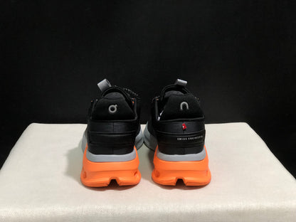 On Running Cloudnova Flux Comfortable Running Shoes Black/Flame