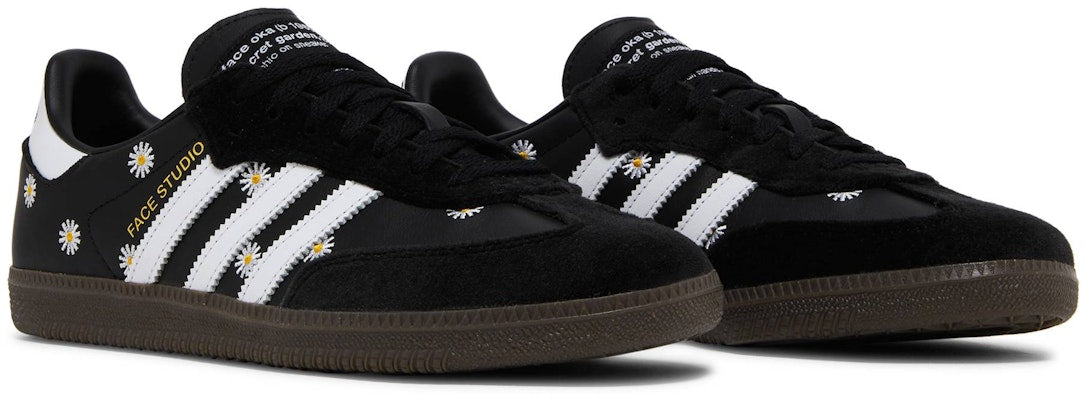 Atmos FACE Adidas Samba Embroidered Daisies H03848 Shoes