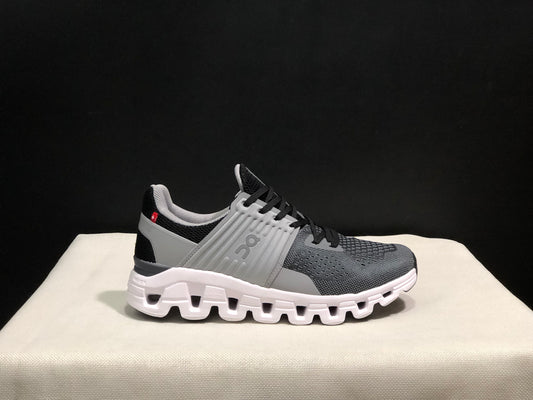 On Running Cloudswift Cushioning Running Shoes Light Grey/Dark Grey