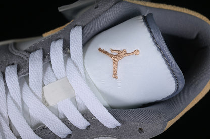 Nike Air Jordan 1 Low Grey Brown White Sneakers