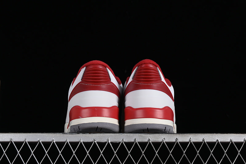 Nike Air Jordan 2/3 Retro Cement Grey Varsity Red White Sneakers