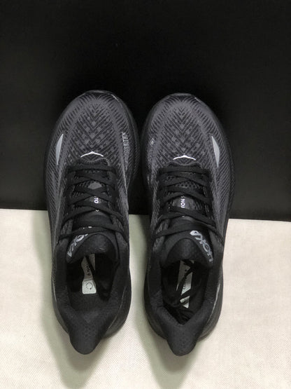 Hoka One One Clifton 9 Running Shoes Black Athletic Shoes Sneakers