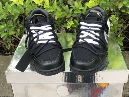 Nike Dunk Off-White Low ¡°50 of 50¡± Black Silver Sneakers
