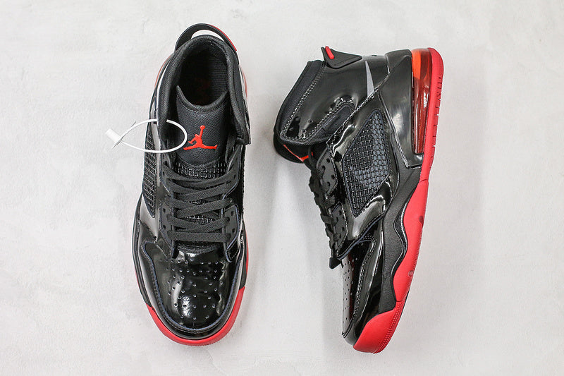 Nike Air Jordan Mars 270 Patent Bred Red Black Sneakers