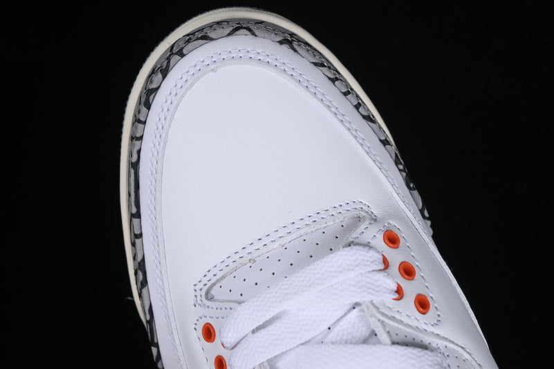 Nike Air Jordan 3 Retro Georgia Peach White Cosmic Clay Cement Grey Sneakers