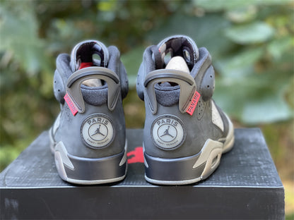 Nike Air Jordan 6 Retro PSG Paris Saint Germain Black Grey Sneakers