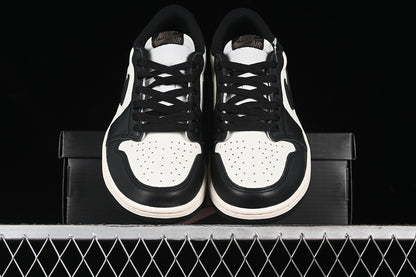 Nike Air Jordan 1 Low Mocha Black White Palomino Sneakers