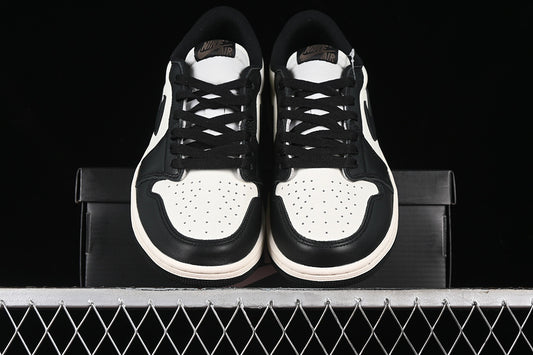 Nike Air Jordan 1 Low Mocha Black White Palomino Sneakers