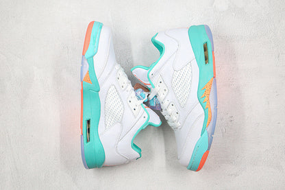Nike Air Jordan 5 Retro Light Aqua Light Green White Sneakers