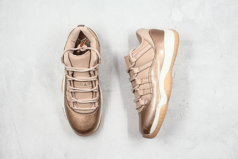 Nike Air Jordan 11 Retro Low-Top Rose Gold Sneakers