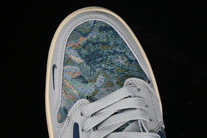 Nike Air Jordan 1 Low Travis Scott Fragment Design Grey Blue Multicolour Sneakers
