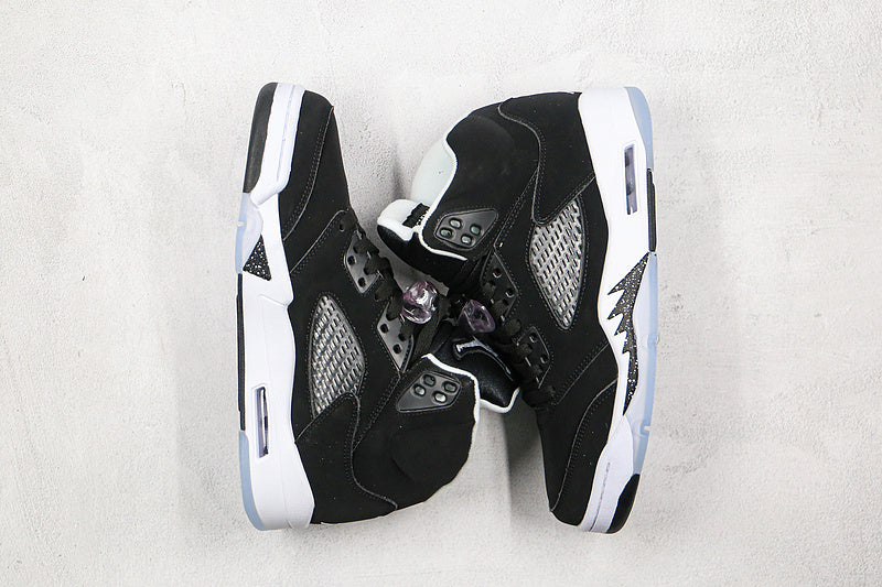 Nike Air Jordan 5 Retro Oreo Moonlight Black White Sneakers