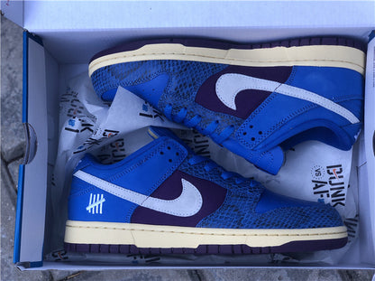 Nike Dunk x Undefeated Low '5 On It' Signal Blue Sneakers