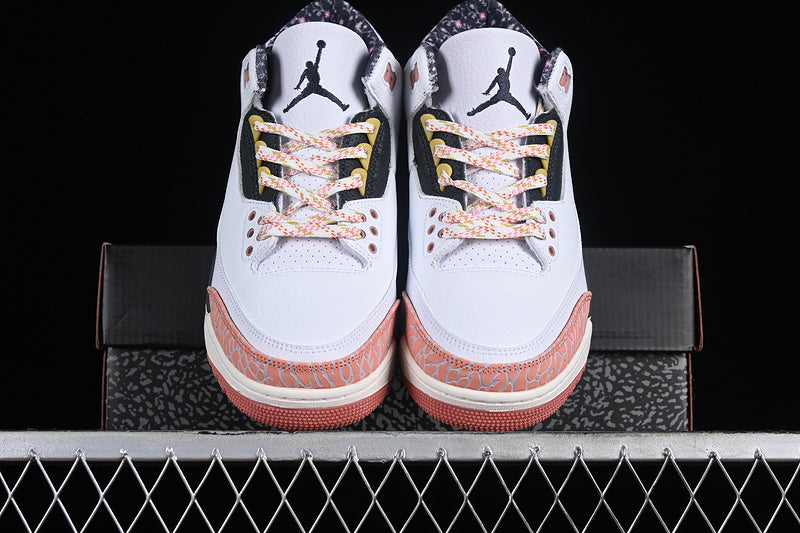 Nike Air Jordan 3 Retro GS White Anthracite Red Stardust Sneakers