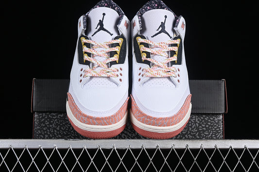 Nike Air Jordan 3 Retro GS White Anthracite Red Stardust Sneakers