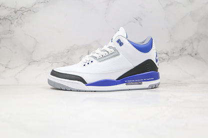 Nike Air Jordan 3 Retro SP Fragment Design Hiroshi Fujiwara Lightning Joint Edition White Blue Sneakers