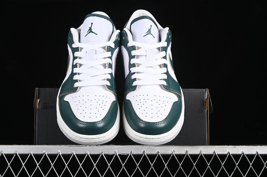 Nike Air Jordan 1 Low White Sail Oxidized Green Sneakers