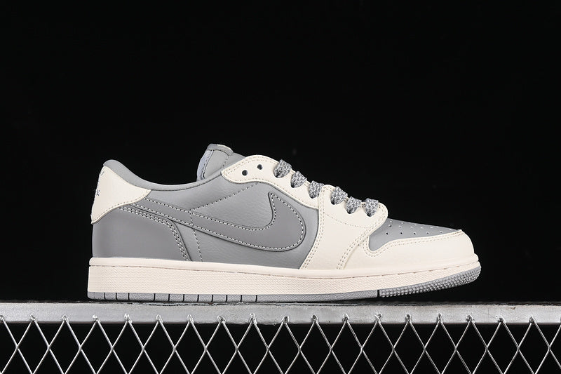 Nike Air Jordan 1 Low BAPE Travis Scott Fragment Design OG SP Grey White Sneakers