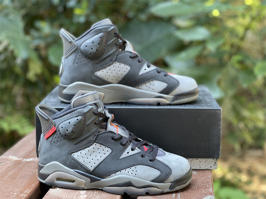Nike Air Jordan 6 Retro PSG Paris Saint Germain Black Grey Sneakers