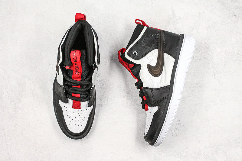 Nike Air Jordan 1 High React Black White Sneakers
