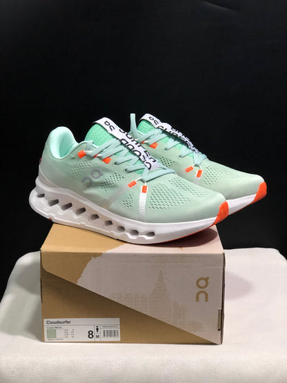 On Running Cloudsurfer Training Anti-Slip Running Shoes Green/White