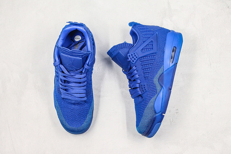 Nike Air Jordan 4 Retro Flyknit Hyper Royal Blue Sneakers