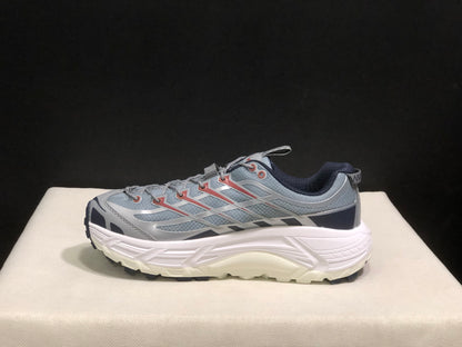 Hoka One One Mafate Three 2 Anti-slip Running Shoes Sneakers Silver