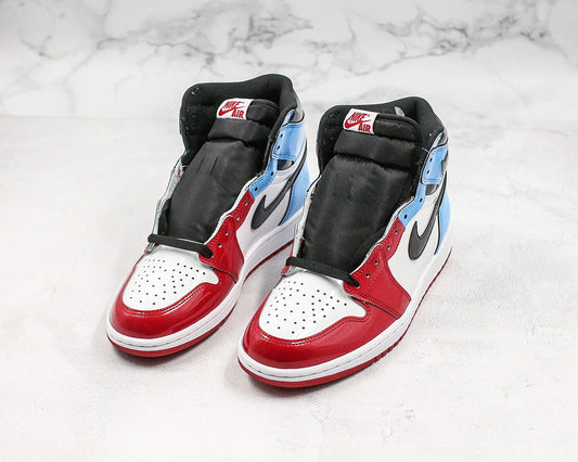 Nike Air Jordan 1 Retro OG High Fearless Red White Blue Sneakers