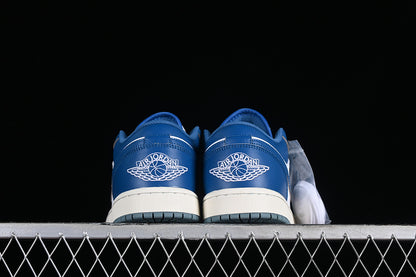 Nike Air Jordan 1 Low White Blue Sneakers