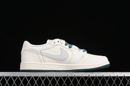 Nike Air Jordan 1 Low BAPE Travis Scott Fragment Design White Green Sneakers