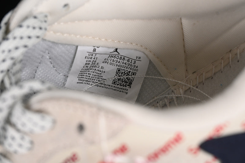 Travis Scott Fragment Design Nike Air Jordan 1 Low Supreme OG SP Blue Beige Grey Sneakers